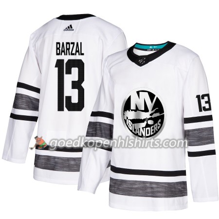 New York Islanders Mathew Barzal 13 2019 All-Star Adidas Wit Authentic Shirt - Mannen